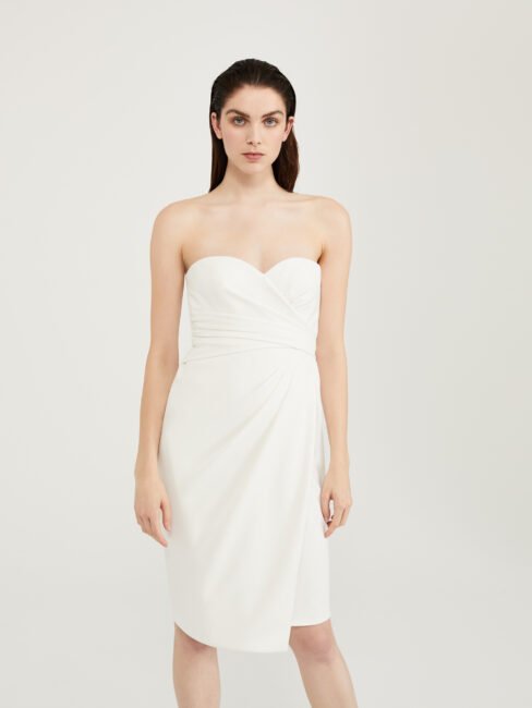 Abito corto con scollo a cuore Max Mara 2021 Abito corto con scollo a cuore Max Mara 2021