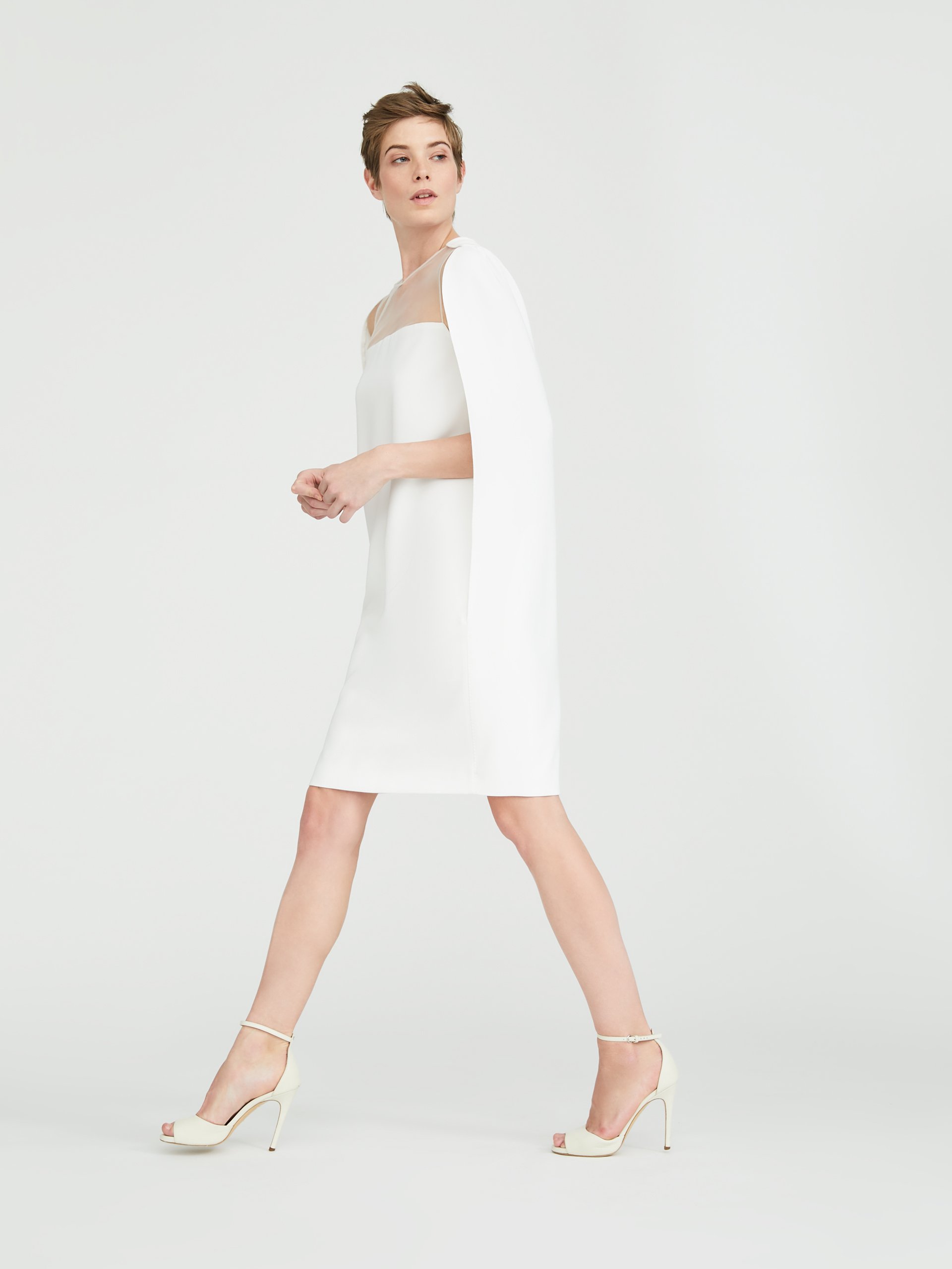 Abito da sposa corto a mantella Max Mara 2021