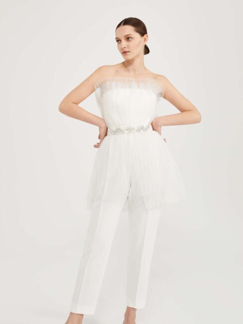 Max Mara tuta da sposa con pantaloni 2021 Max Mara tuta da sposa con pantaloni 2021