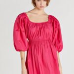 Patrizia Pepe abito con maniche a palloncino primavera estate 2021 prezzo 198 euro