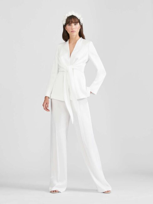 Tailleur bianco da sposa Max Mara 2021 Tailleur bianco da sposa Max Mara 2021