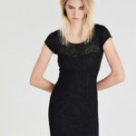 Tubino nero in maglia Patrizia Pepe Estate 2021