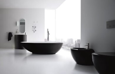 La vasca da bagno e sempre piu un componente di design