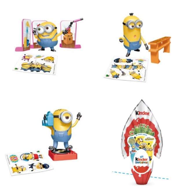 Minions Sorprese Uovo di Pasqua Kinder 2021 Minions Sorprese Uovo di Pasqua Kinder 2021