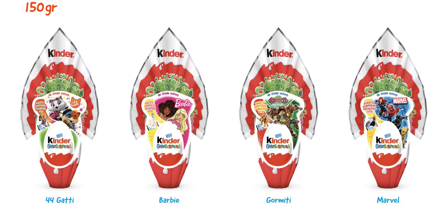 Uova di Pasqua Kinder Gransorpresa 2021 da 150 grammi