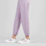 Nuove scarpe Hogan Rebel collezione estate 2021 bianche con dettagli rosa perlato