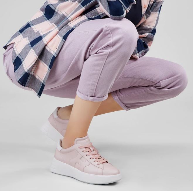 Nuove sneakers Hogan Rebel rosa collezione primavera estate 2021