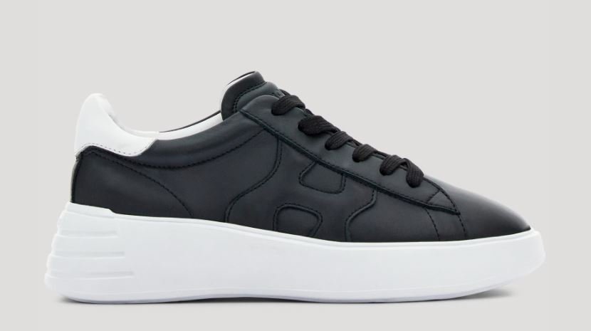 Nuove sneakers donna Hogan Rebel in pelle nera collezione primavera estate 2021