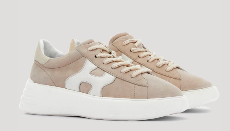 Nuove sneakers in suede beige Hogan primavera 2021