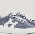 Nuove sneakers in suede blu Hogan primavera 2021