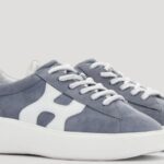 Nuove sneakers in suede blu Hogan primavera 2021