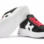 Nuove sneakers nere glitterate Hogan primavera estate 2021