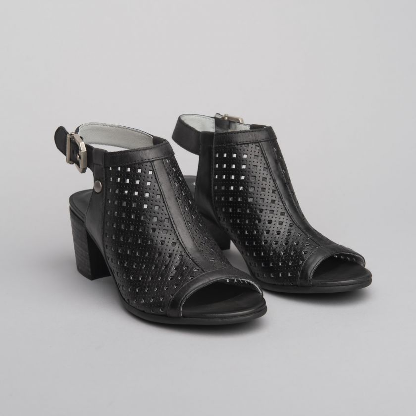 Sandalo spuntato con tacco medio NG