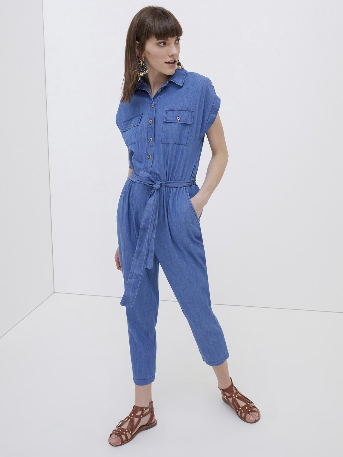 Tuta intera in jeans Motivi estate 2021