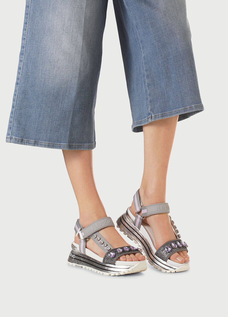 Liu Jo sandali platform con strass