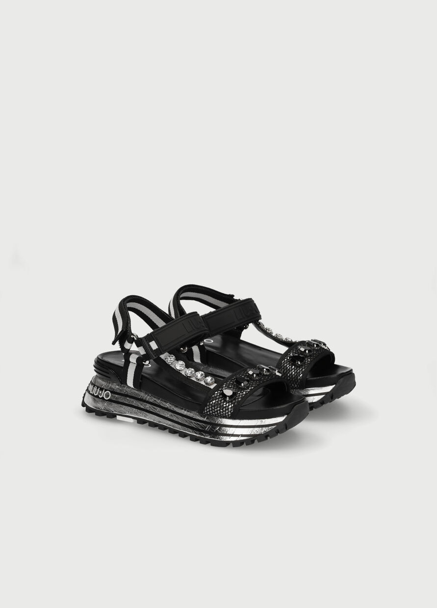Sandali con suola monoblocco con strass Liu Jo