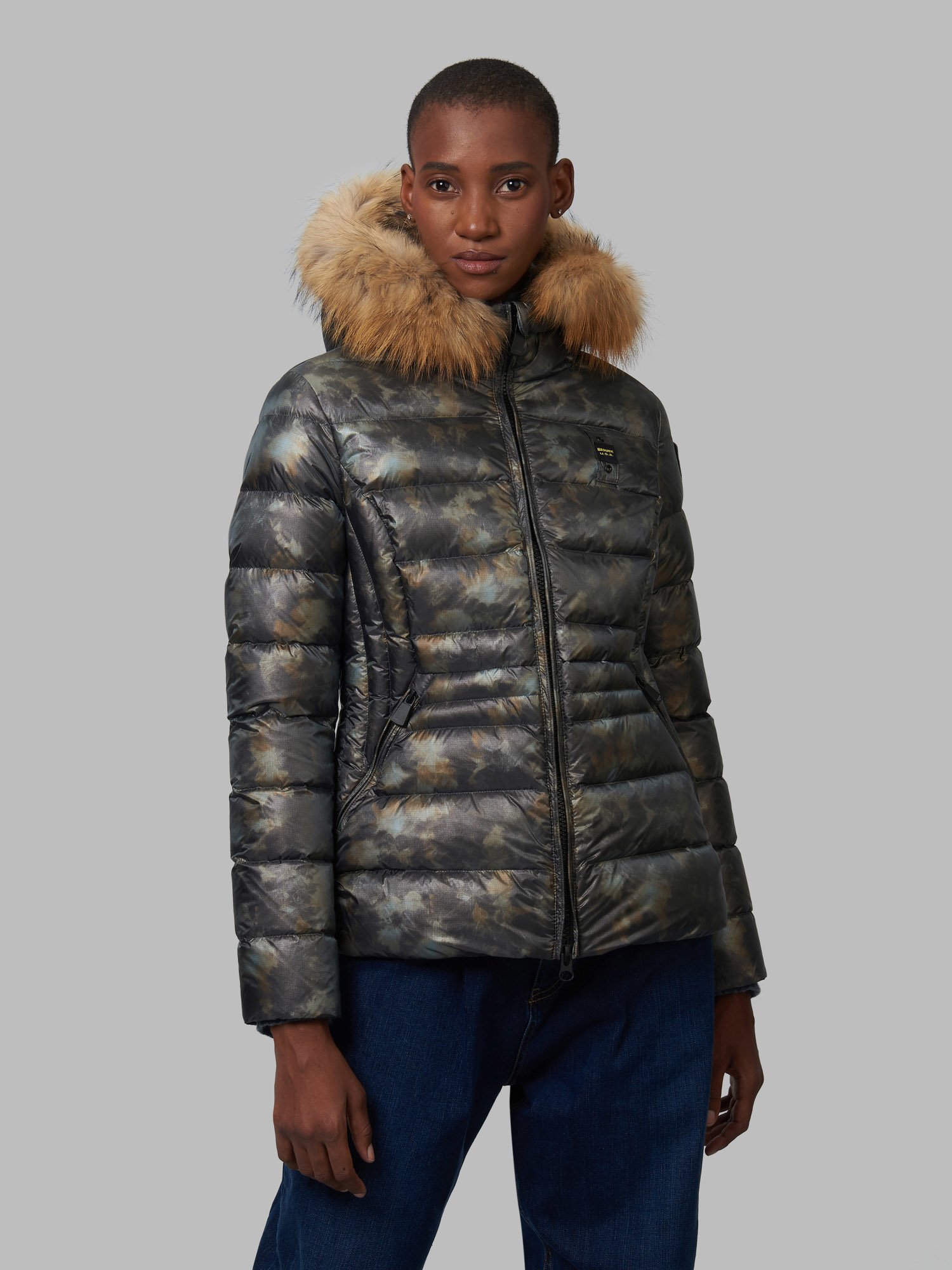 Piumino camouflage Blauer donna inverno 2022