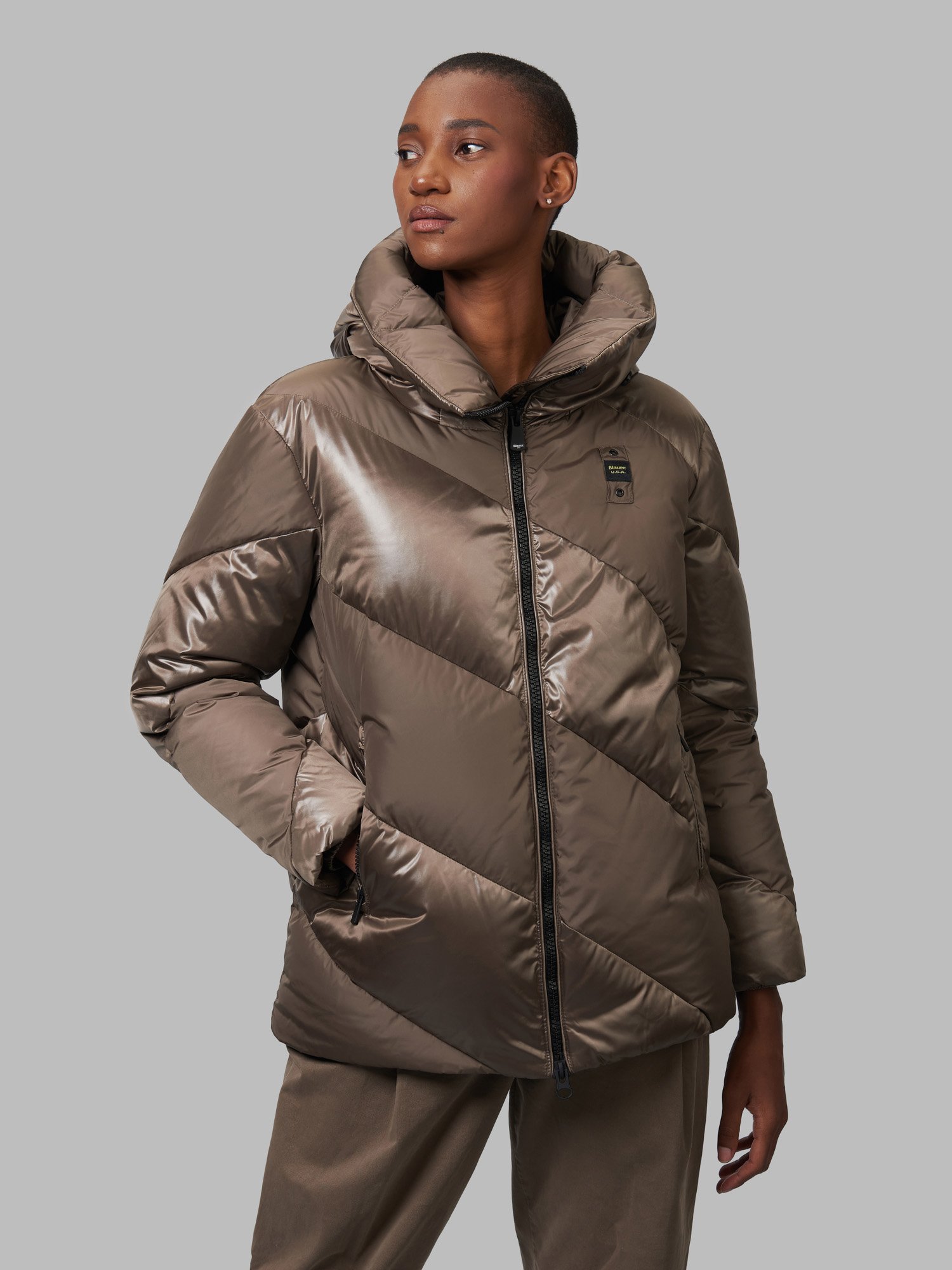 Piumino lucido Blauer donna