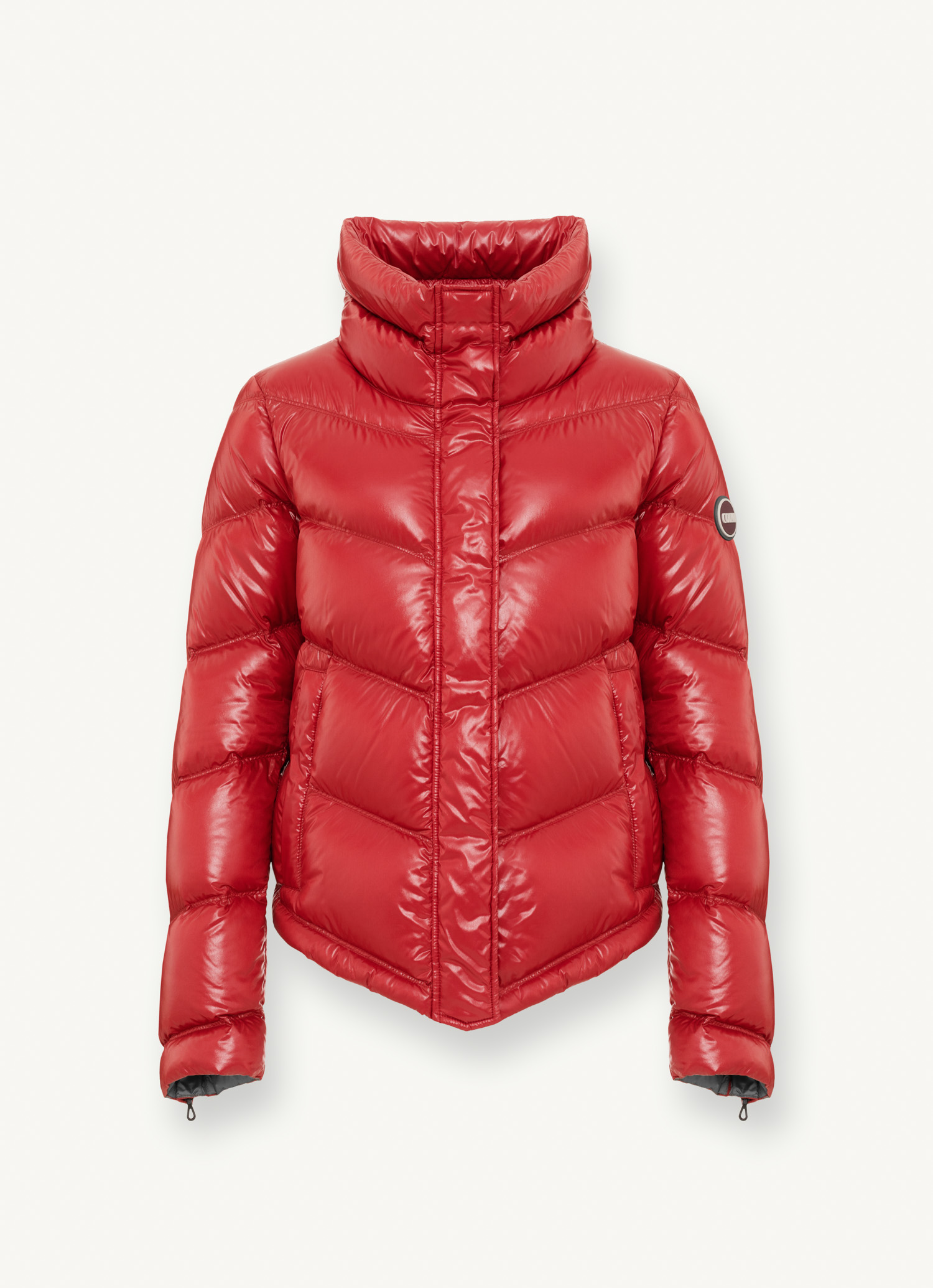Piumino lucido rosso Colmar