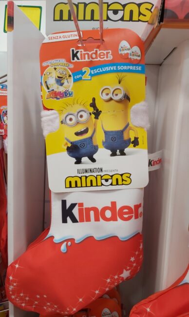 Calza della Befana Kinder 2022 Minions Calza della Befana Kinder 2022 Minions