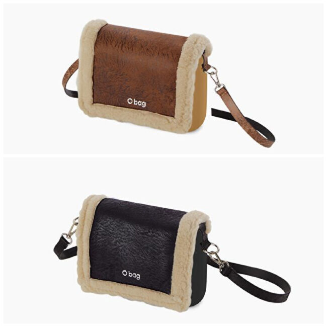 Nuove borse O bag pocket in eco montone Nuove borse O bag pocket in eco montone
