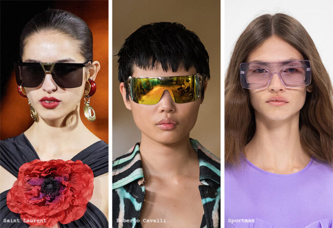 Occhiali da sole a mascherina moda 2022