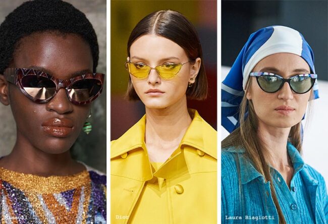 Occhiali da sole cat eye moda estate 2022