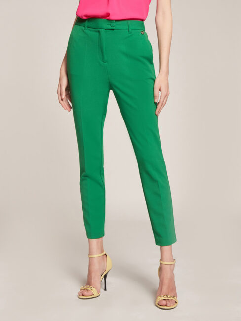 Pantaloni tailleur verde Motivi Pantaloni tailleur verde Motivi