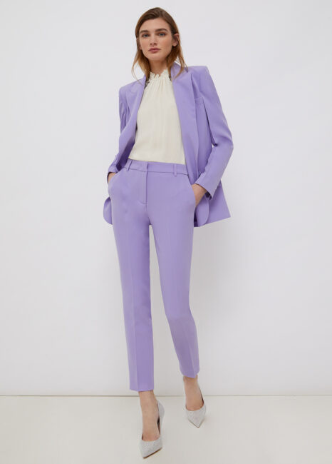 Tailleur lilla Liu Jo collezione primavera estate 2022 Tailleur lilla Liu Jo collezione primavera estate 2022