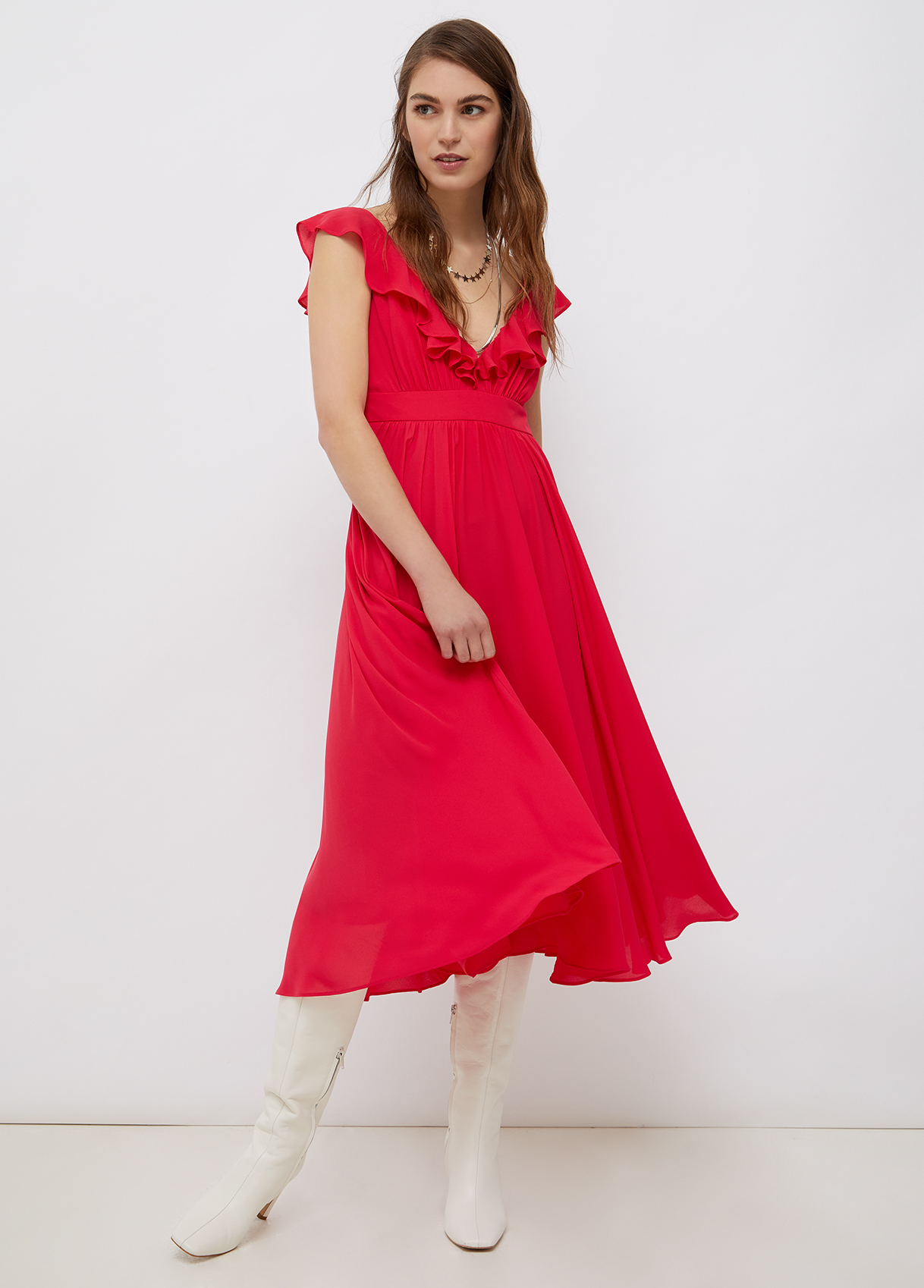 Vestito midi Liu Jo con scollo a V