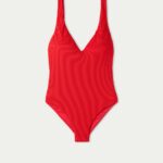Costume intero rosso a costine Tezenis 2022