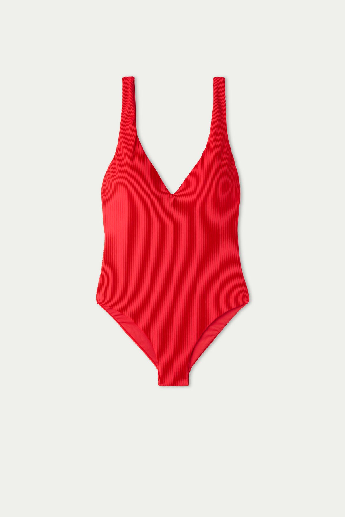 Costume intero rosso a costine Tezenis 2022