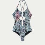 Tezenis costume intero pitonato con slip brasiliano