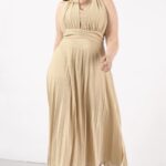 Abito dorato curvy Rinascimento
