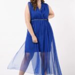 Tubino con sovragonna in tulle Rinascimento linea curvy