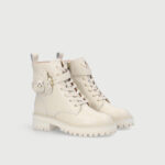 Anfibi color avorio con fiore Liu Jo