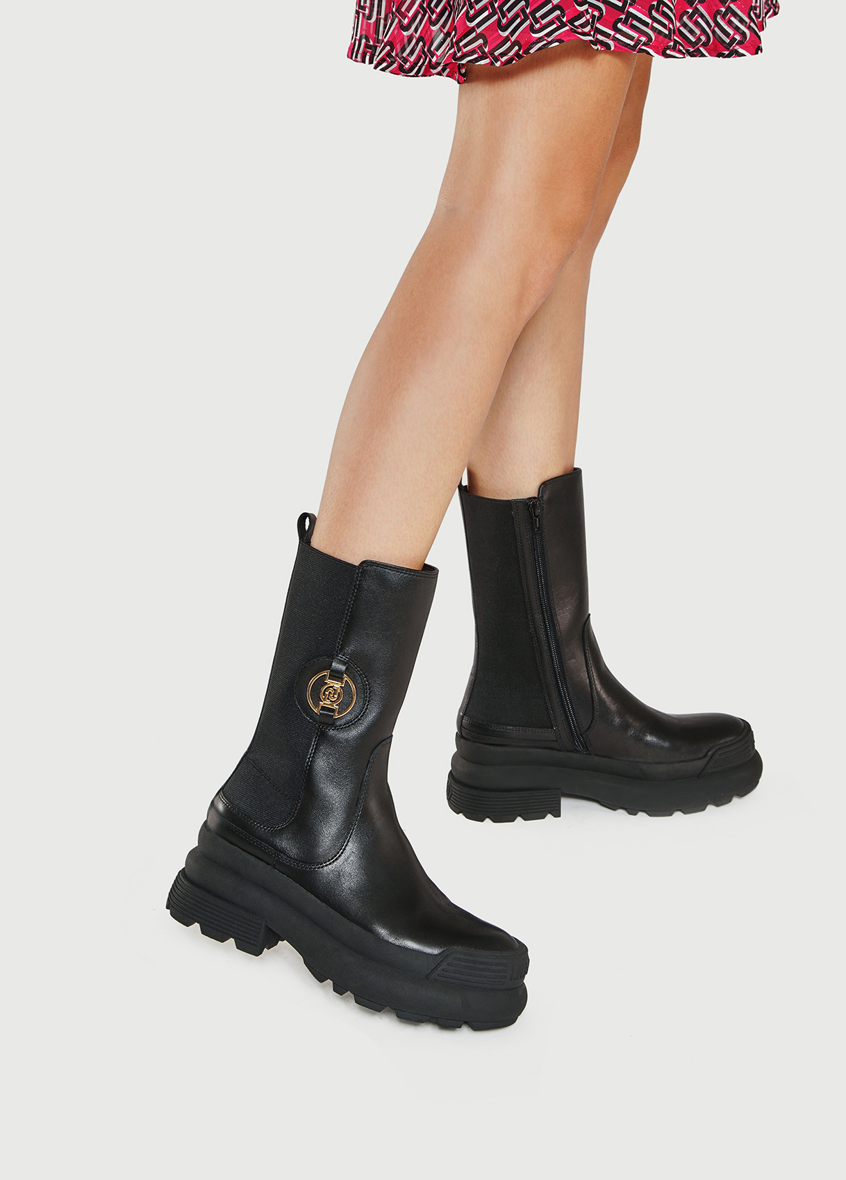 Combat boot in pelle Liu Jo inverno 2023