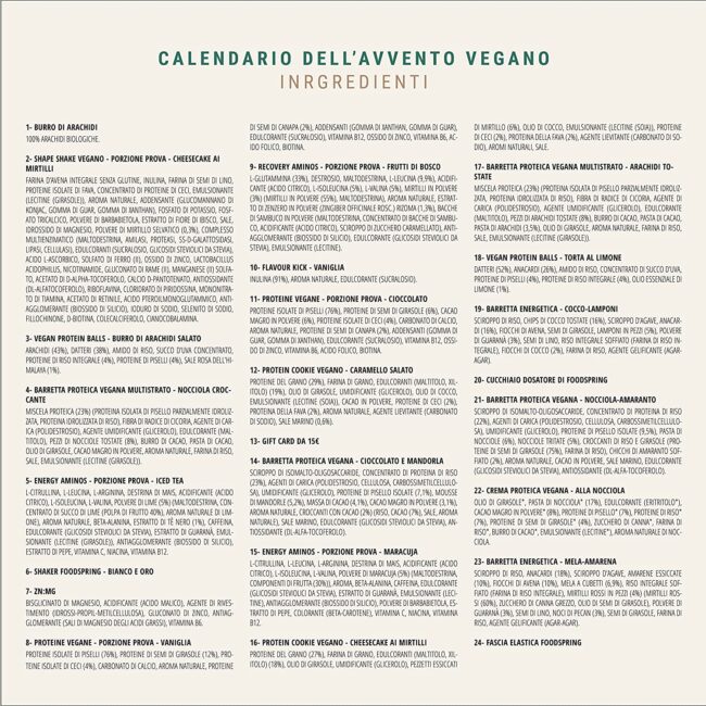 Prodotti vegani Calendario Avvento 2022 Prodotti vegani Calendario Avvento 2022
