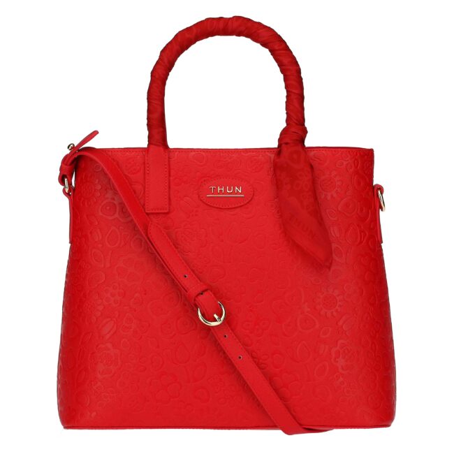Thun nuova borsa rossa linea Prestibe collezione inverno 2022 2023 Thun nuova borsa rossa linea Prestibe collezione inverno 2023