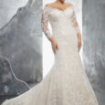 Abito da sposa a sirena in pizzo 2023 plus size Morilee mod Kameron