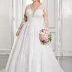 Abito da sposa da principessa in tulle e pizzo