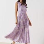 Abito midi con gonna plisse Rinascimento 2023