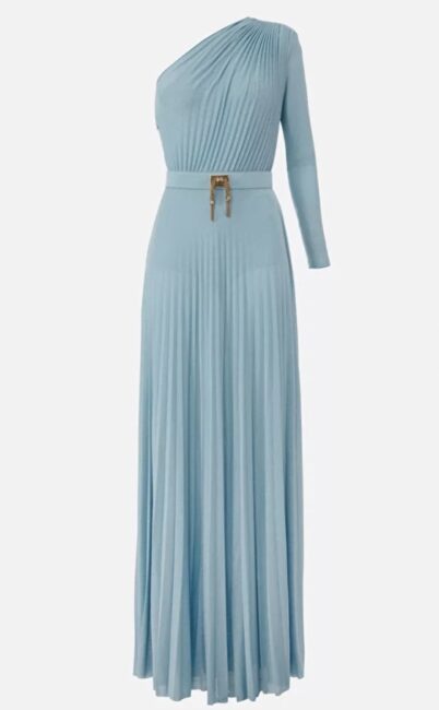 Elegante abito lungo Elisabetta Franchi estate 2023 Elegante abito lungo Elisabetta Franchi estate 2023