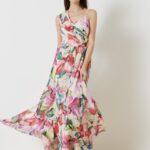 Vestito lungo stampa floreale Rinascimento 2023