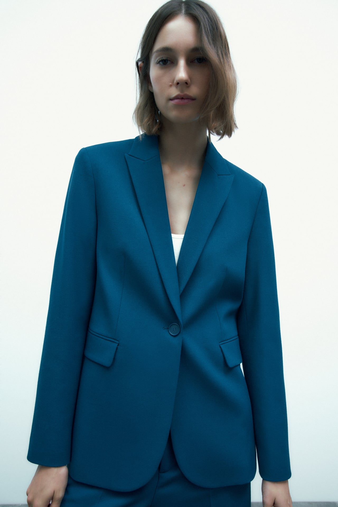 Blazer blu ottanio ZARA 2023