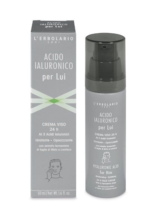 Crema Viso Acido Ialuronico per LUI LErbolario