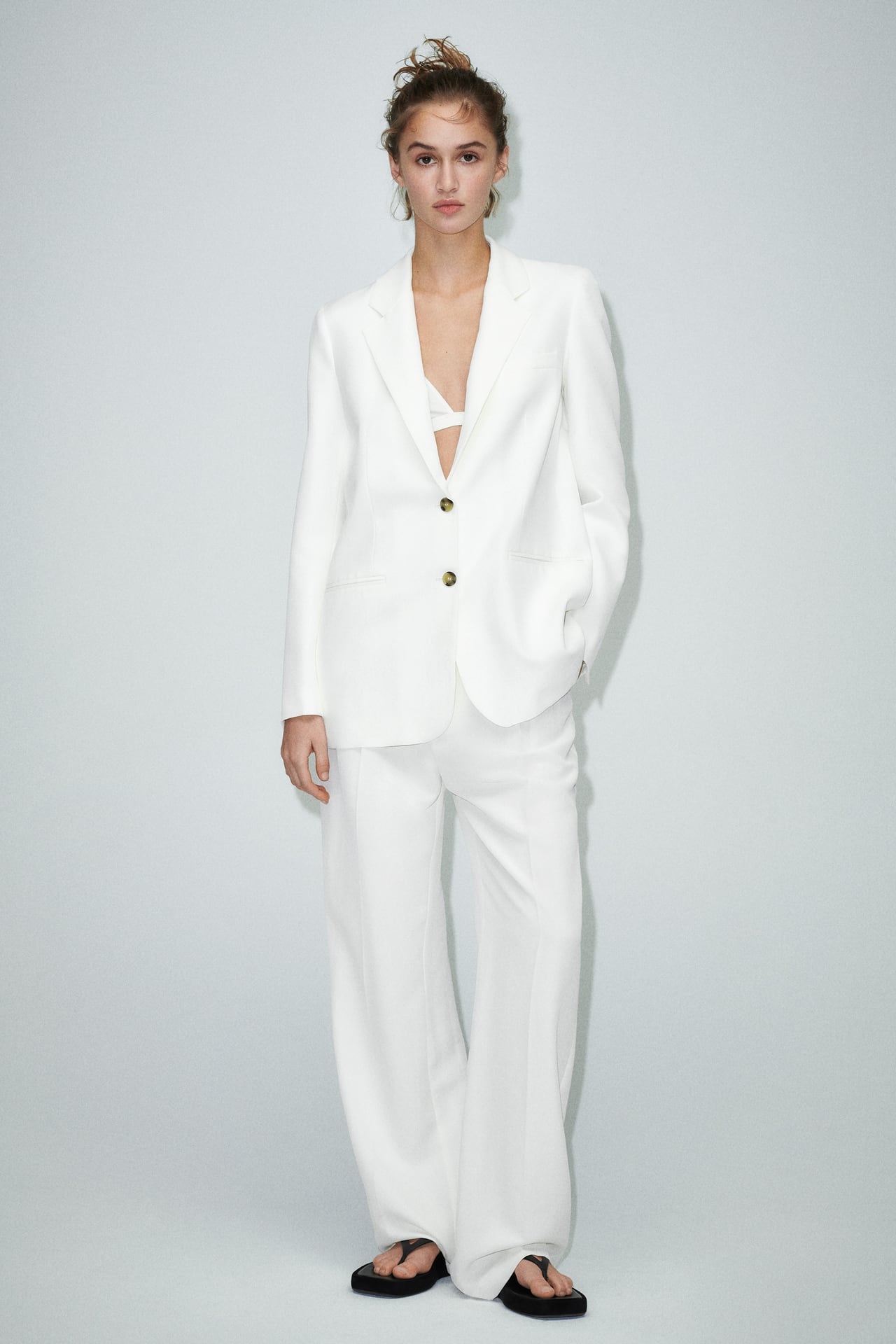 Tailleur oversize bianco ZARA estate 2023