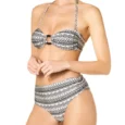 Bikini a fascia con slip a vita alta Goldenpoint 2023