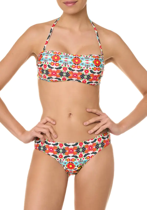 Bikini a fascia fantasia floreale Goldenpoint 2023