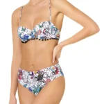 Bikini con slip a vita alta Goldenpoint